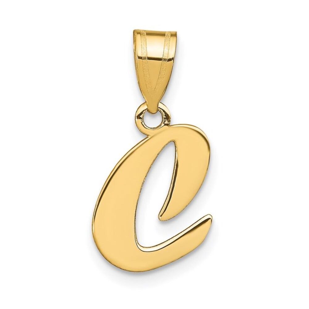 Kazi Luxury 14k Yellow Gold Polished Script Lette… - image 1